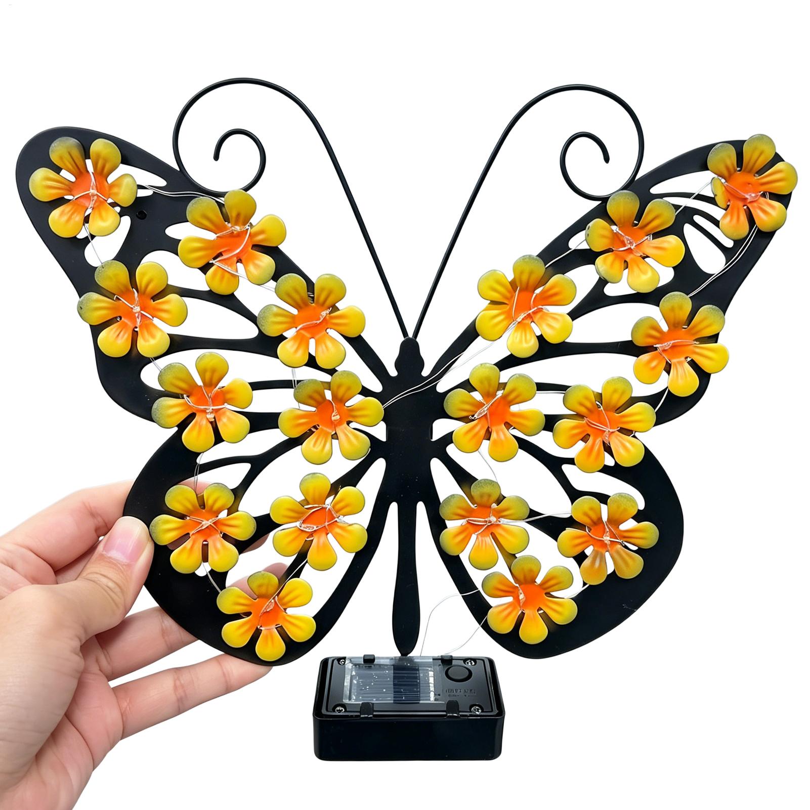 Xl Outdoor Lighting - Solar Garden Lights Metal Art LED
