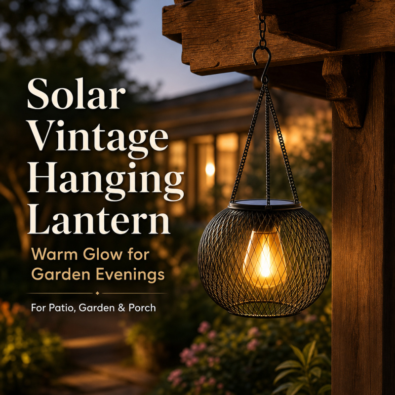Outdoor Lighting Guide - Solar Powered LED Hanging Floor Lamp