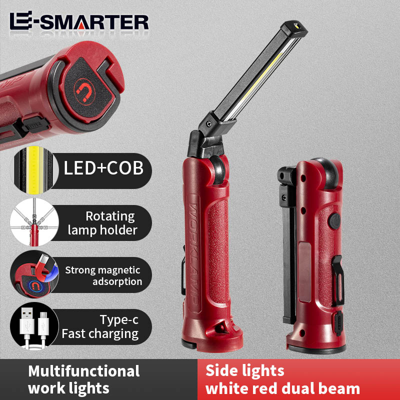 Outdoor Lighting Usa - COB LED Work Light Rechargeable Folding