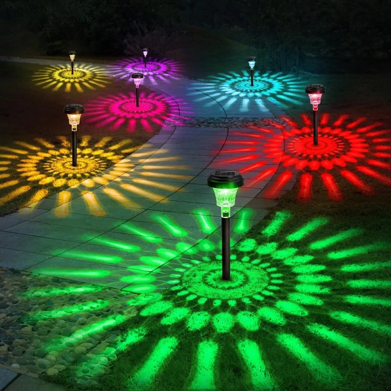 Outdoor Lighting Install - Color Changing Solar Path Light IP67