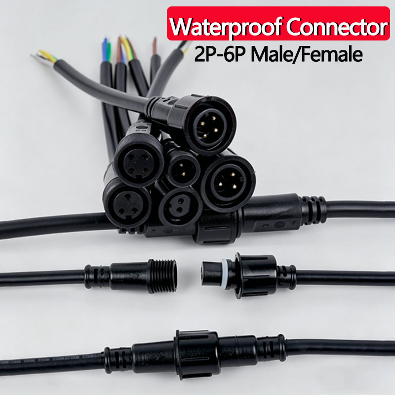 Outdoor Lighting Wire - Waterproof Wire Connector Set 2/3/4/5/6Pin Plug