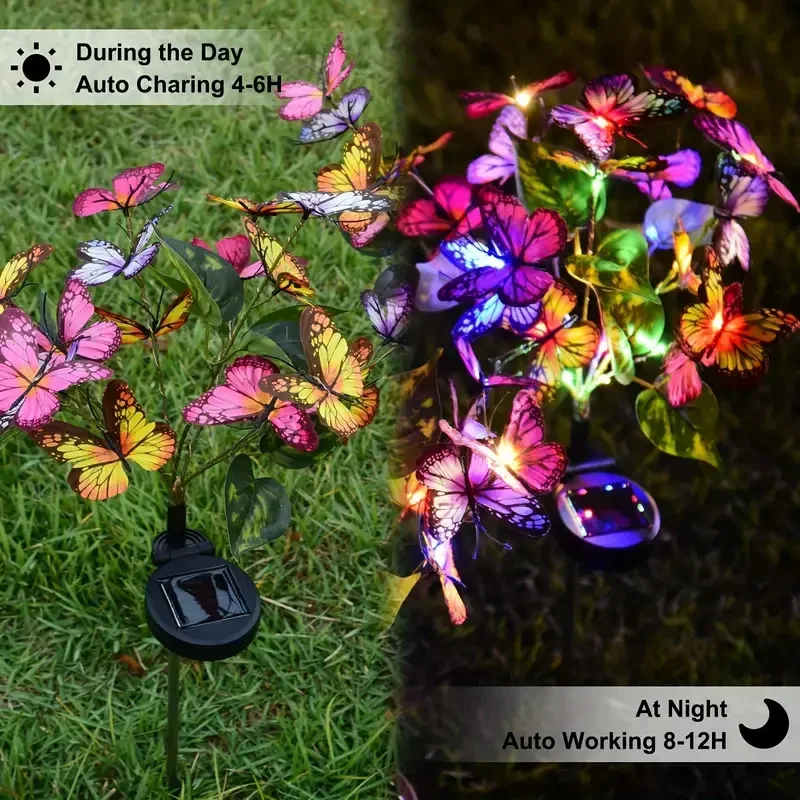 Solar LED Butterfly Garden Lig - Outdoor Lighting Wire ulasan dan harga