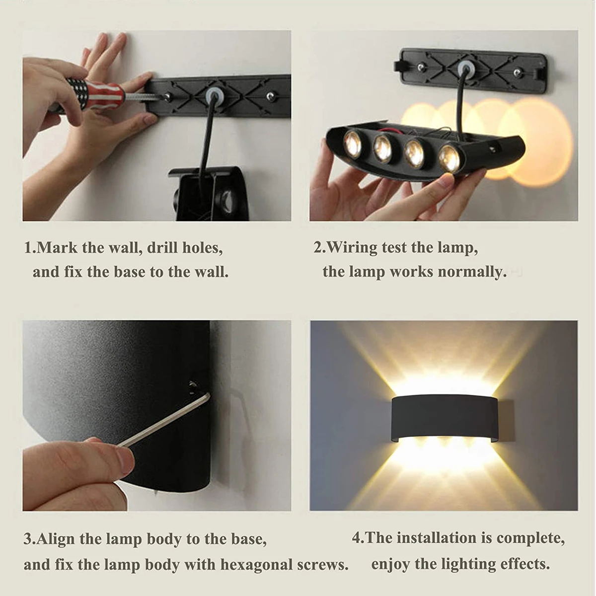 Aluminium LED Wall Lamp IP65 O - Outdoor Lighting On Stairs ulasan dan harga