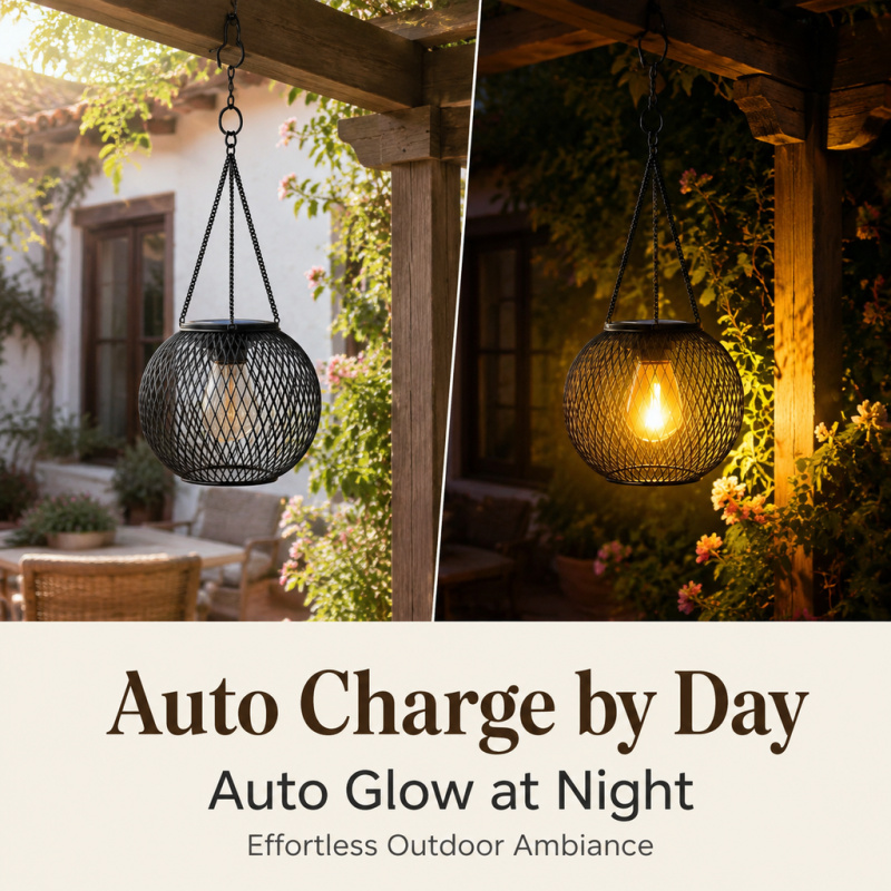 Solar Powered LED Hanging Floo - Outdoor Lighting Guide ulasan dan harga