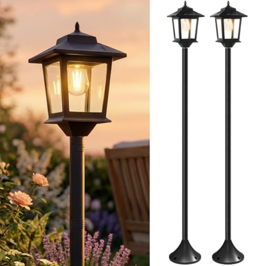 Outdoor Solar Post Lights, 2-P - Outdoor Lighting Waterproof ulasan dan harga