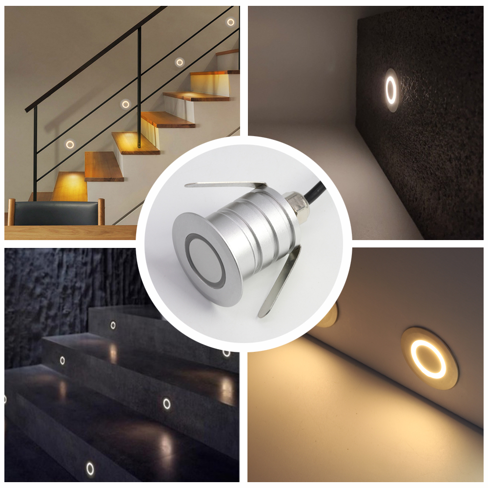 1W Round Wall Lamp Led Indoor  - Outdoor Lighting On Stairs ulasan dan harga
