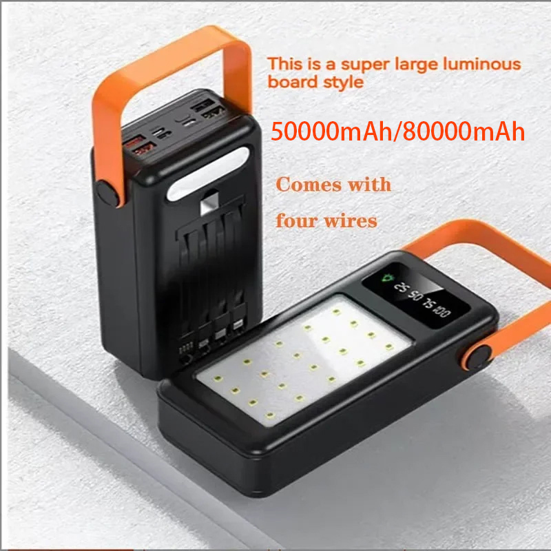 50000mAh 80000mAh Portable Pow - Outdoor Lighting Usa ulasan dan harga