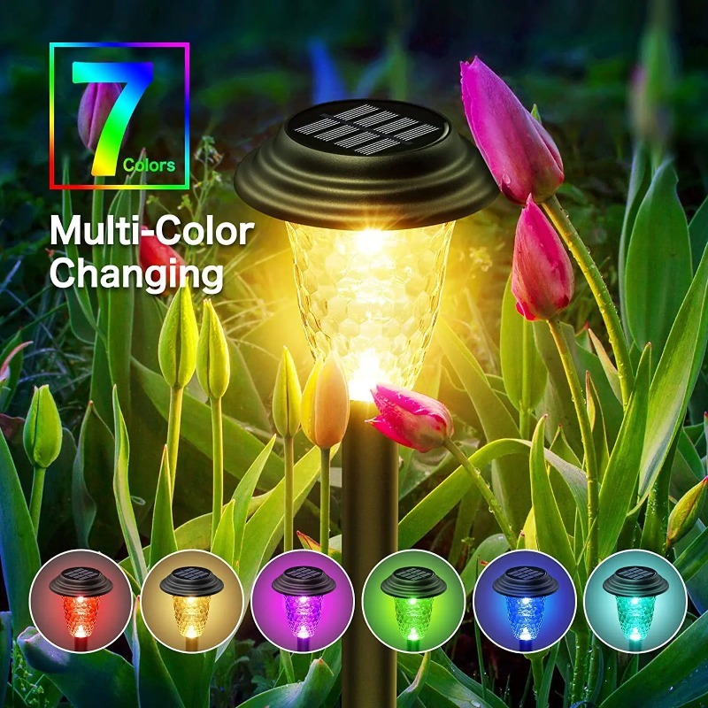 Color Changing Solar Path Ligh - Outdoor Lighting Install ulasan dan harga