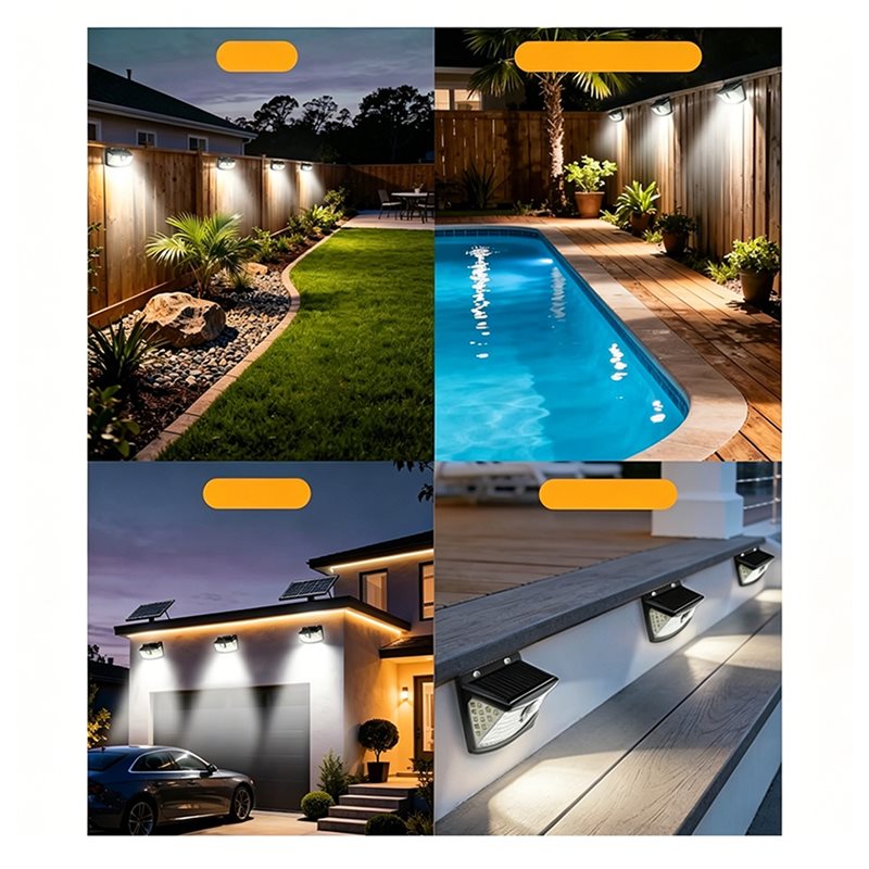 [NEW!A25P】 Waterproof Solar Po - Outdoor Lighting With Motion Sensor ulasan dan harga