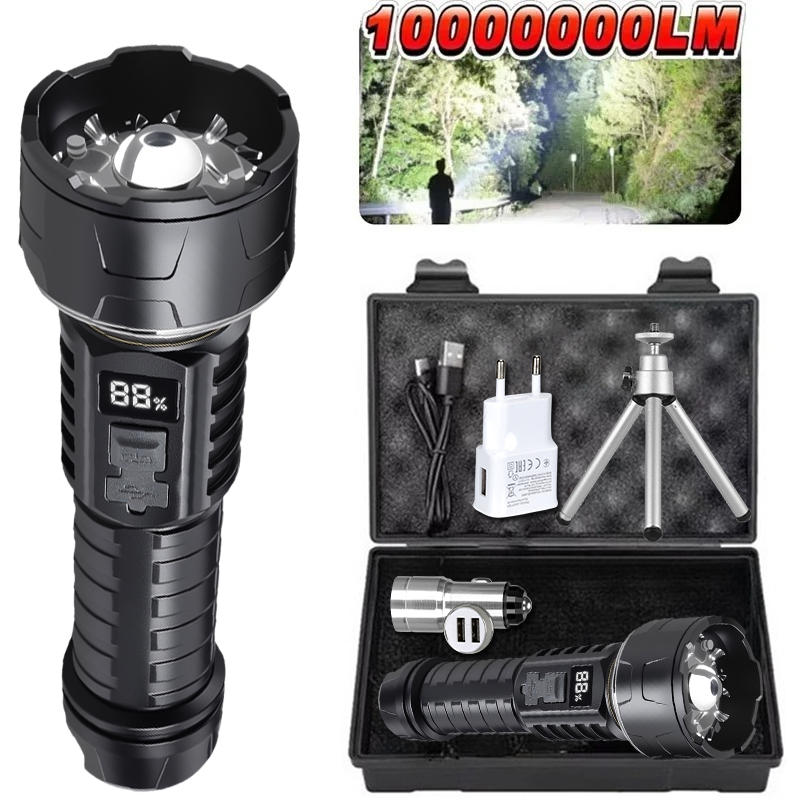 COB LED Flashlight Rechargeabl - Outdoor Lighting Guide ulasan dan harga