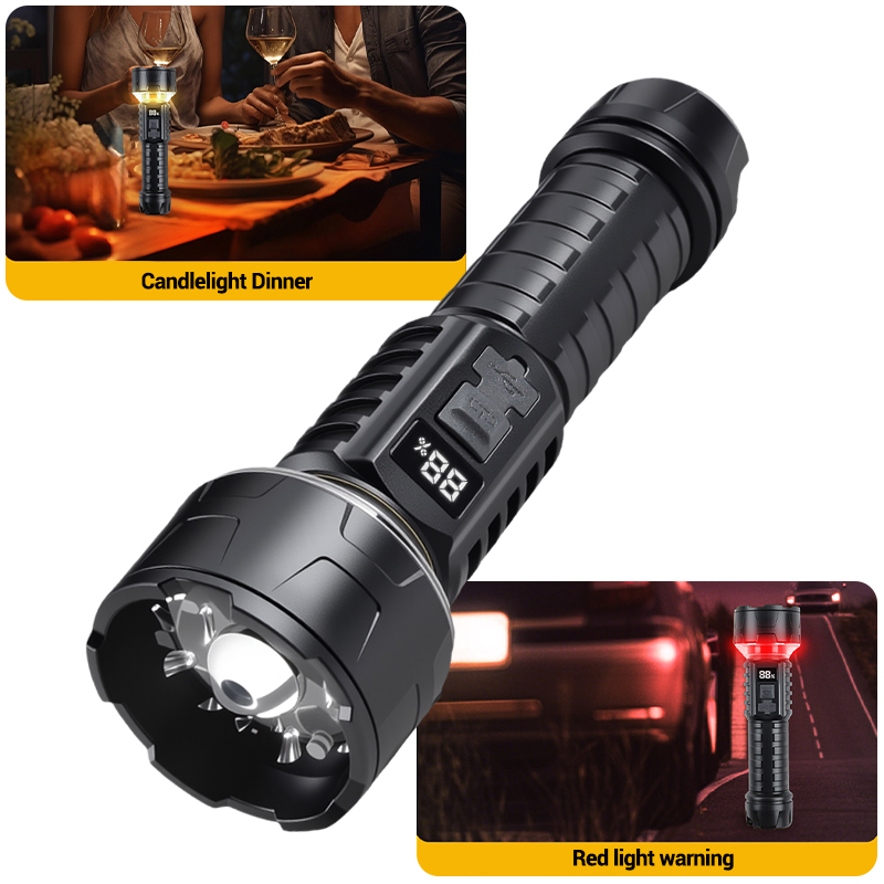 COB LED Flashlight Rechargeabl - Outdoor Lighting Guide ulasan dan harga