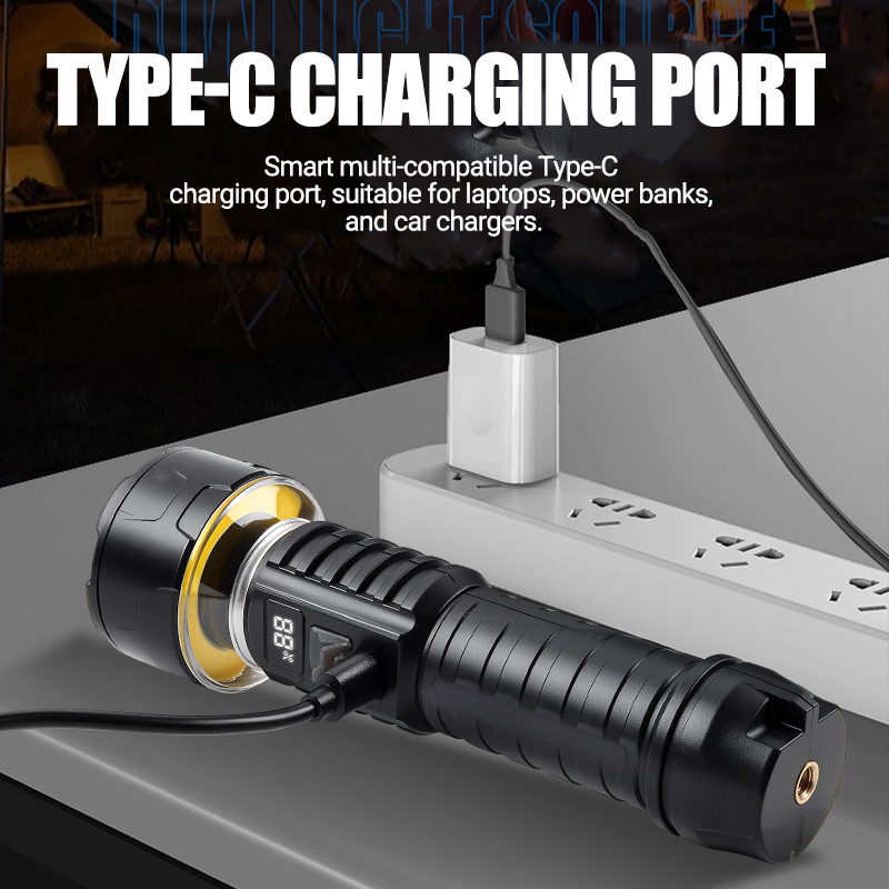 COB LED Flashlight Rechargeabl - Outdoor Lighting Guide ulasan dan harga