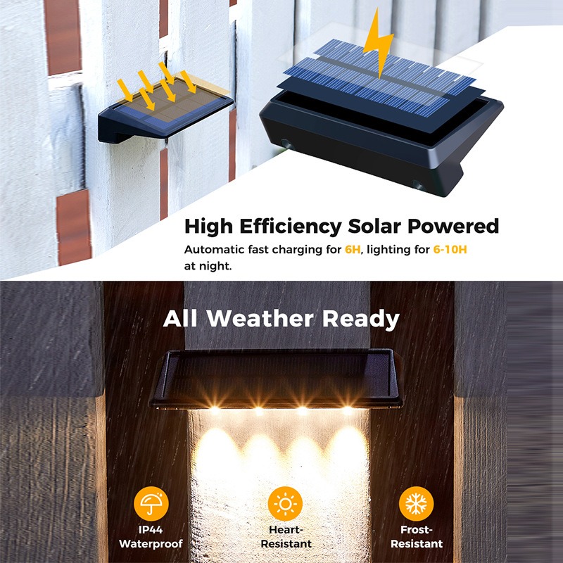 1-2 Pack Solar Wall Lights 4 L - Xl Outdoor Lighting ulasan dan harga