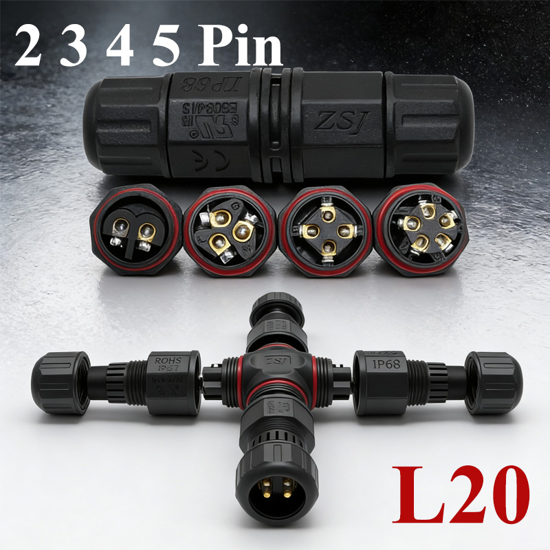2Pin L20 Cable Connector for L - Outdoor Lighting Joint Box ulasan dan harga
