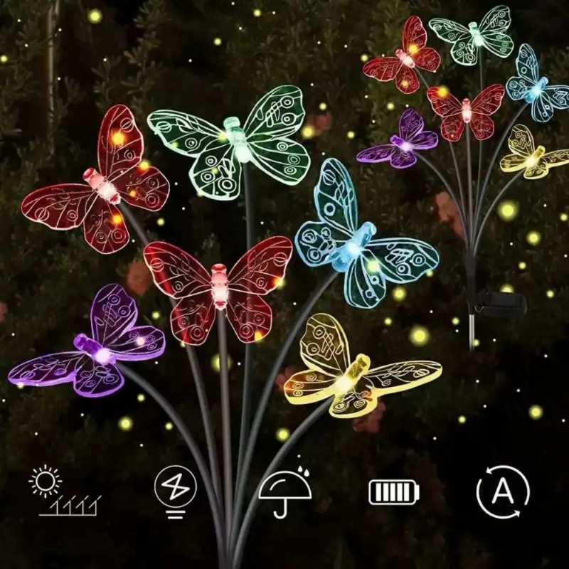 Solar Powered Butterfly Lights - Outdoor Lighting Waterproof ulasan dan harga