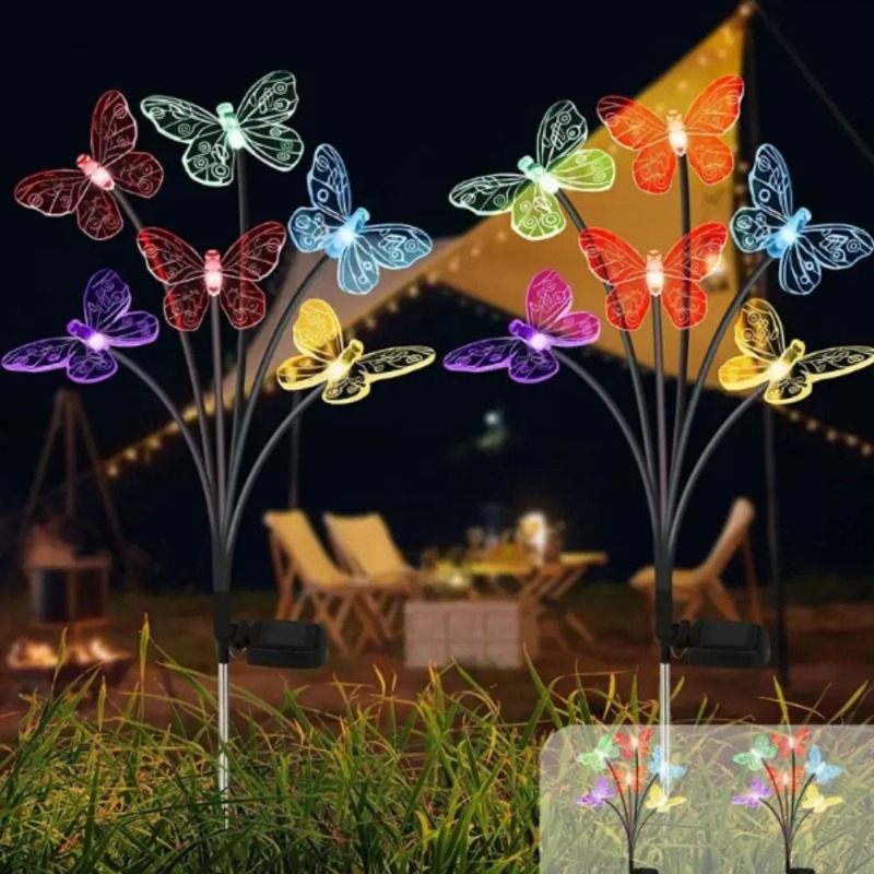 Solar Powered Butterfly Lights - Outdoor Lighting Waterproof ulasan dan harga