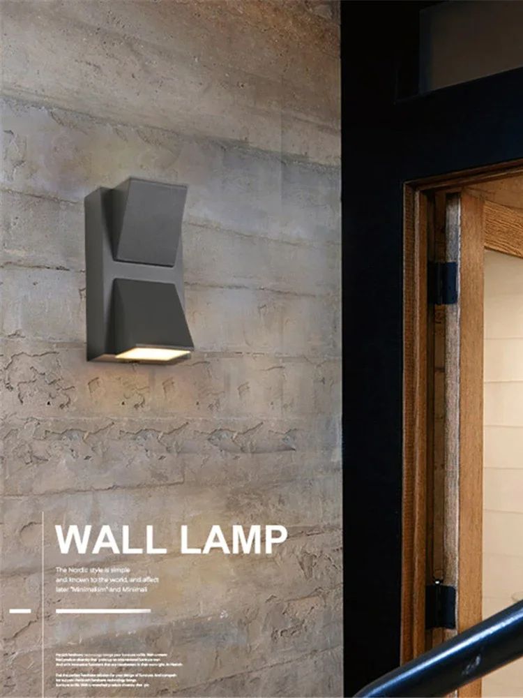 IP65 LED Wall Light Aluminum O - Outdoor Lighting On Stairs ulasan dan harga