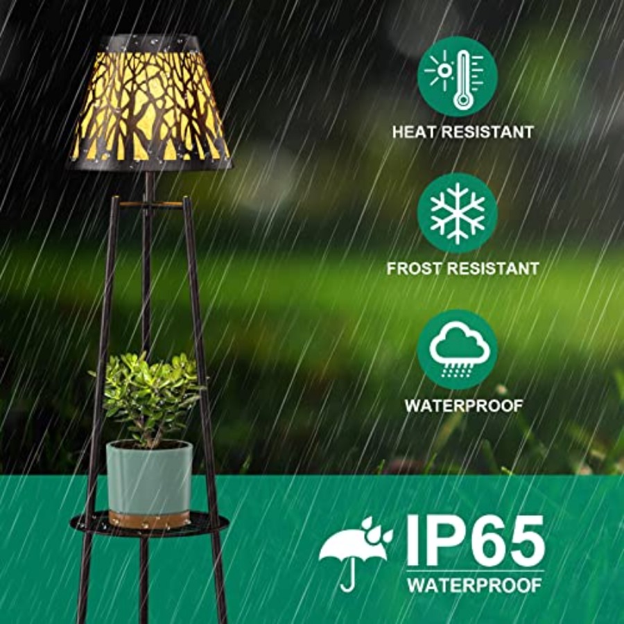 2 Pack Outdoor Solar Floor Lam - Outdoor Lighting For Garden ulasan dan harga