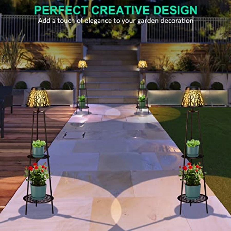 2 Pack Outdoor Solar Floor Lam - Outdoor Lighting For Garden ulasan dan harga