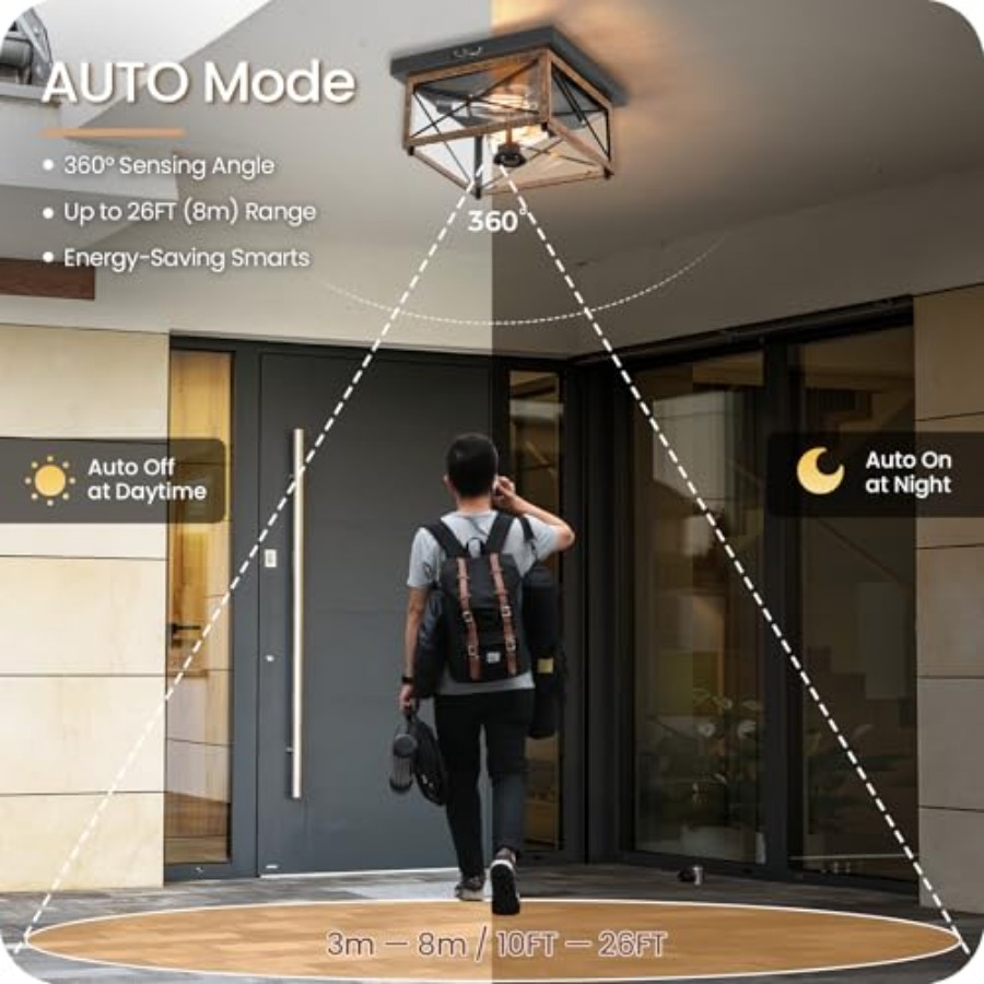 Outdoor Ceiling Light with Mot - Outdoor Lighting With Motion Sensor ulasan dan harga