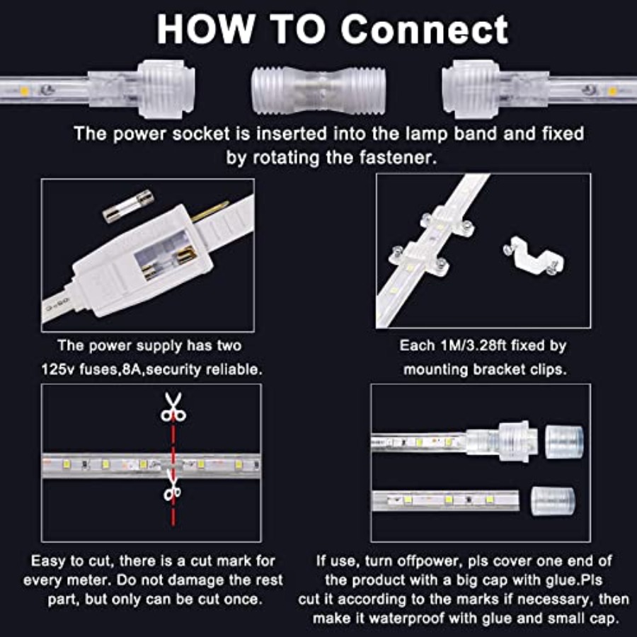 110V 2 Wire Led Strip Lights O - Outdoor Lighting Wire ulasan dan harga