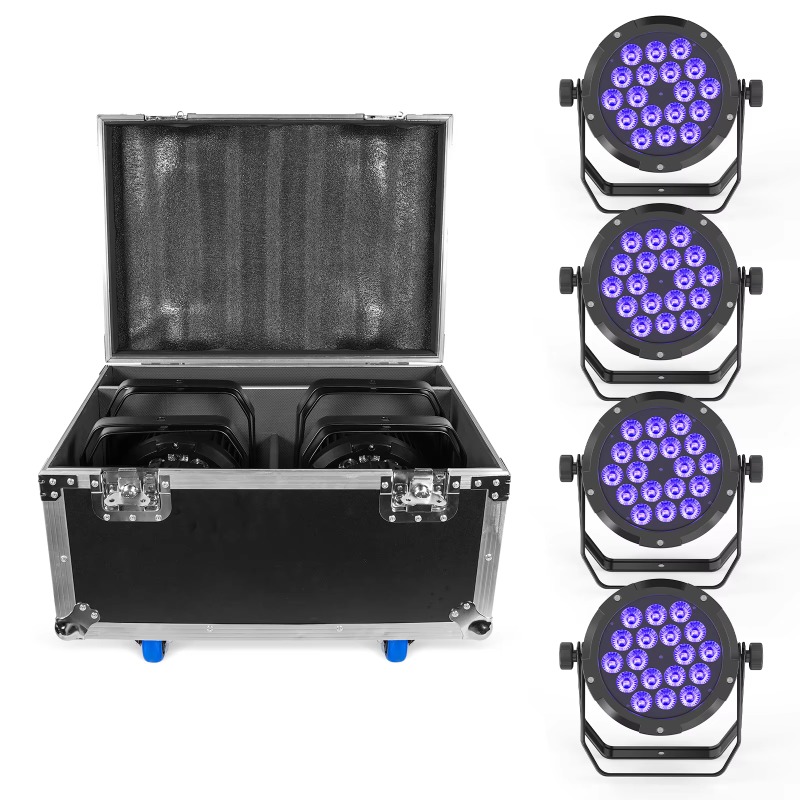 4Pcs 18X10W IP65 Waterproof Pa - Outdoor Lighting Waterproof ulasan dan harga
