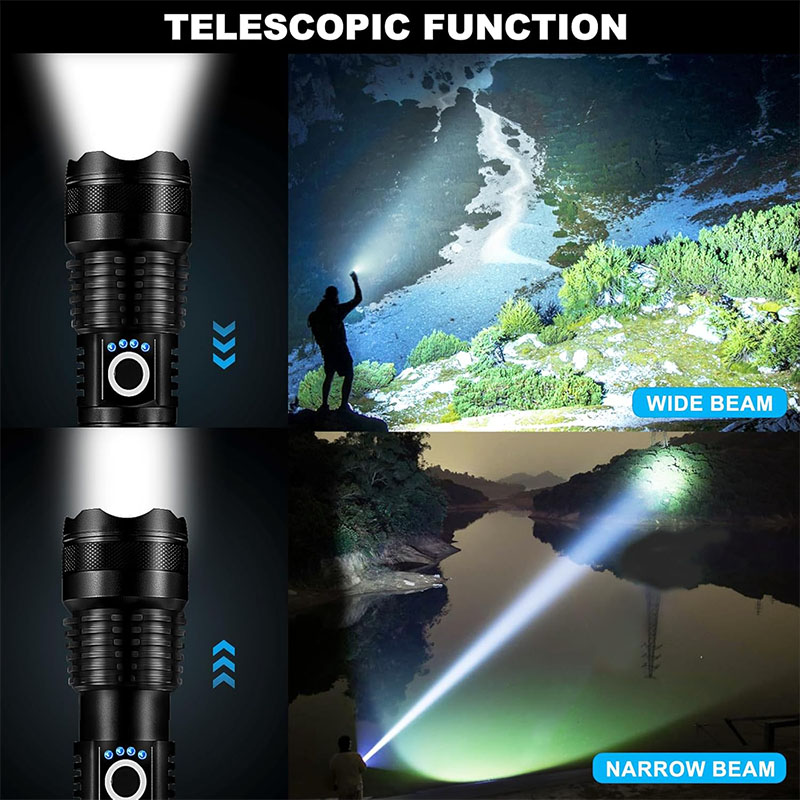 Portable LED Strong Light Flas - Outdoor Lighting Guide ulasan dan harga