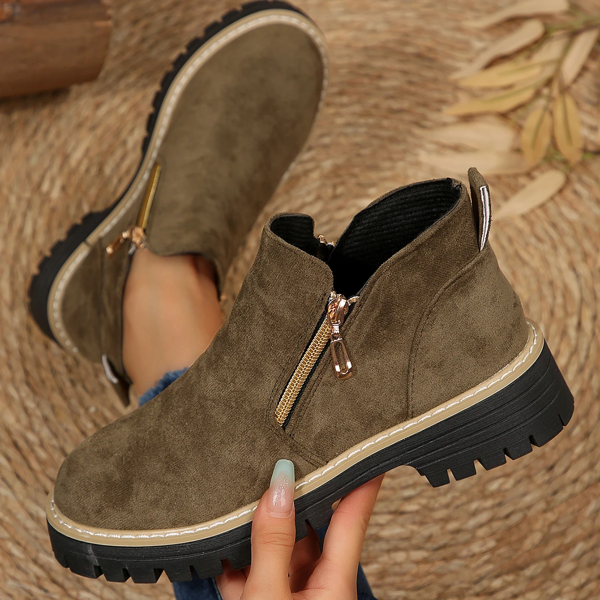 Women Ankle Boots Outdoor High - Outdoor Lighting Modern ulasan dan harga