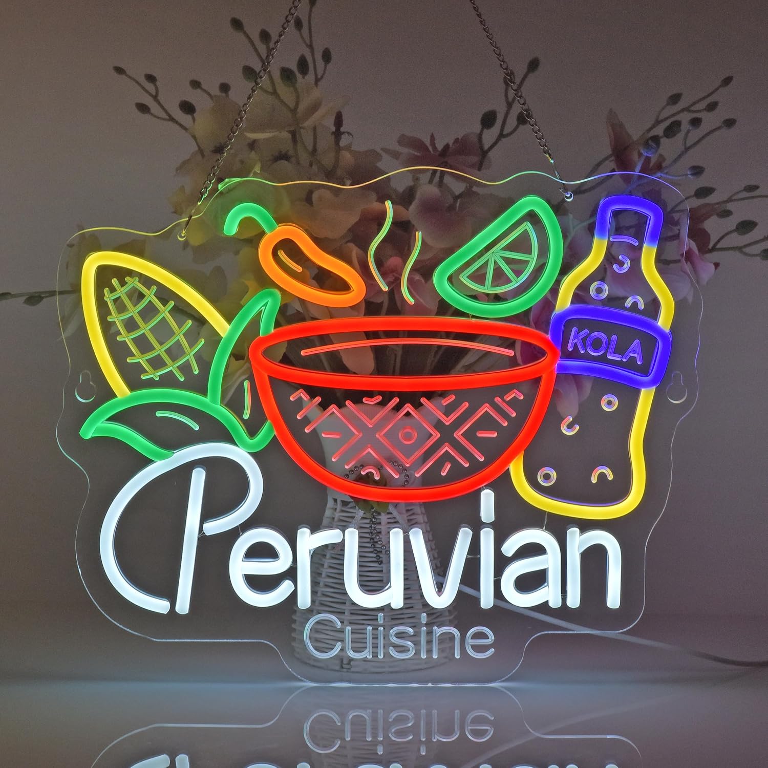 Peruvian Cuisine LED Neon Sign - Outdoor Lighting Restaurant ulasan dan harga