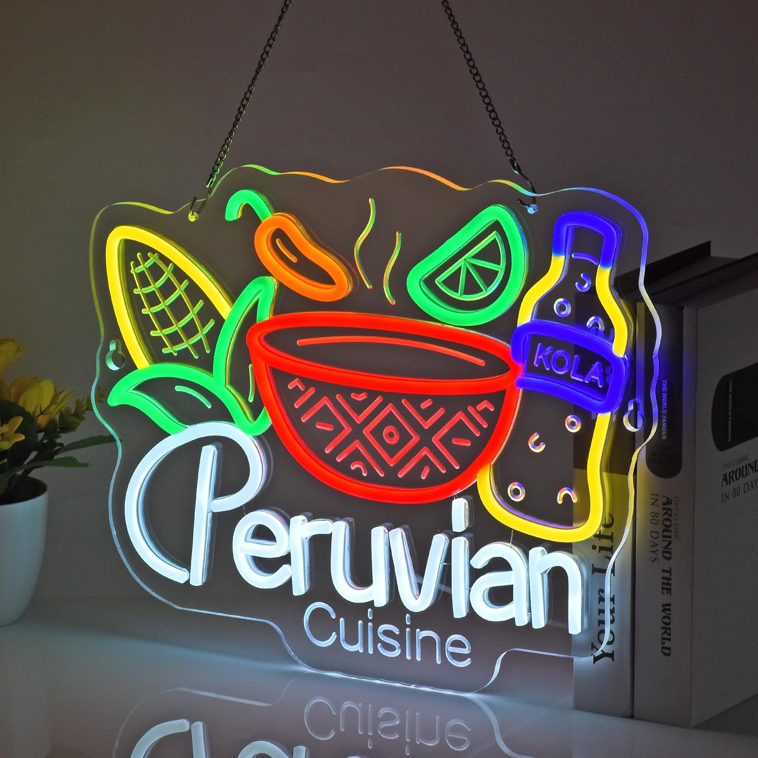 Peruvian Cuisine LED Neon Sign - Outdoor Lighting Restaurant ulasan dan harga