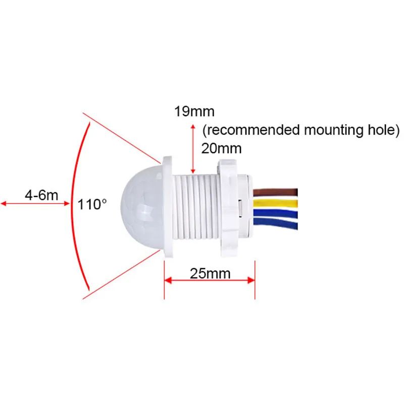 PIR Motion Sensor Detector Sma - Outdoor Lighting With Motion Sensor ulasan dan harga