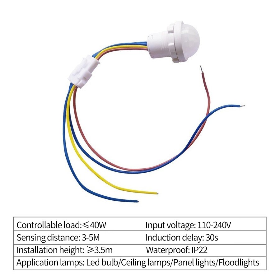PIR Motion Sensor Detector Sma - Outdoor Lighting With Motion Sensor ulasan dan harga