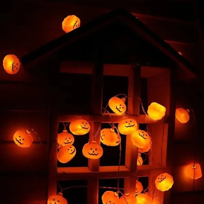 Pumpkin Halloween String Light - Outdoor Lighting For Garden ulasan dan harga