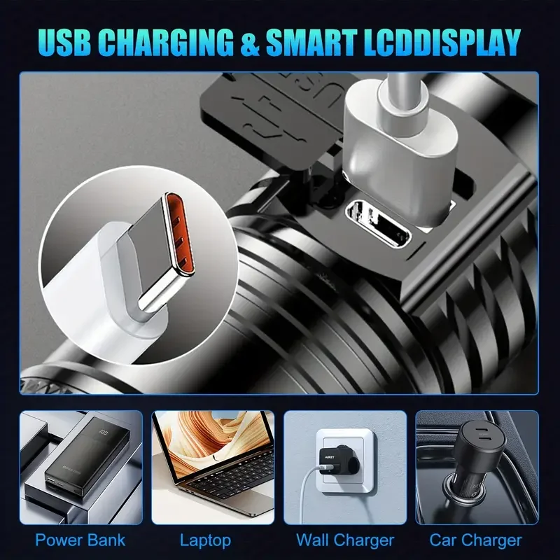 Tactical LED Flashlight 2000LM - Outdoor Lighting Usa ulasan dan harga