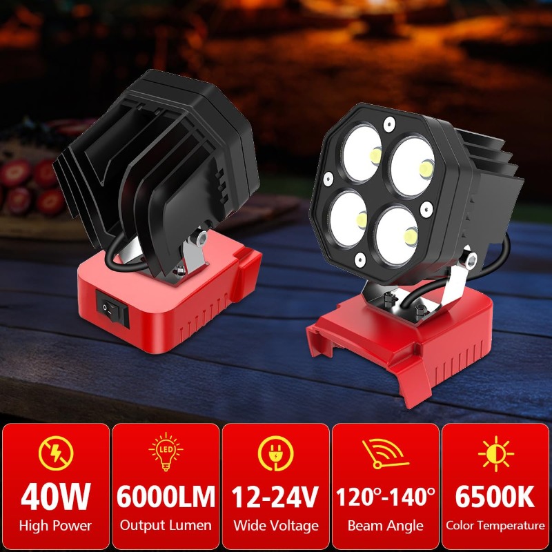 Portable Wireless Construction - Outdoor Lighting Milwaukee ulasan dan harga