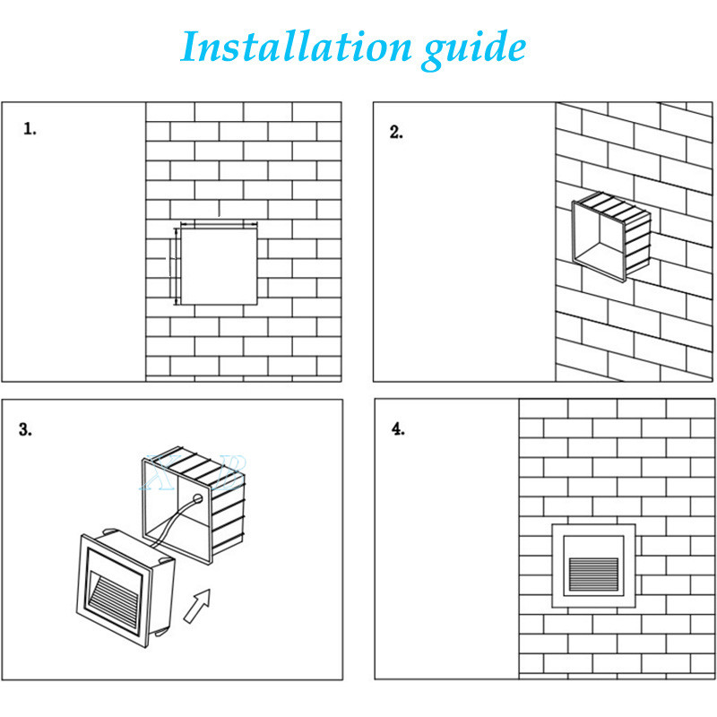 LED Wall Lamp 5W Waterproof LE - Outdoor Lighting On Stairs ulasan dan harga