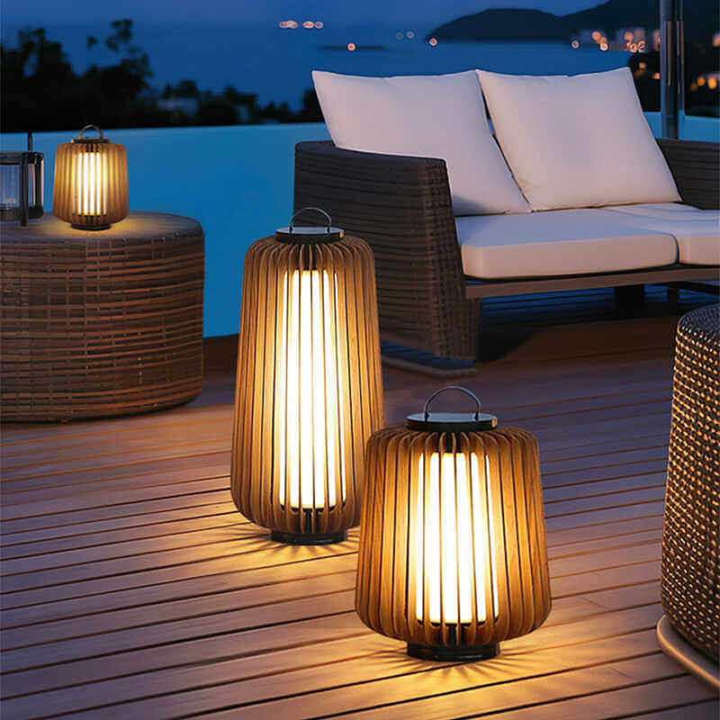 Luminous floor lamp courtyard  - Outdoor Lighting For Garden ulasan dan harga