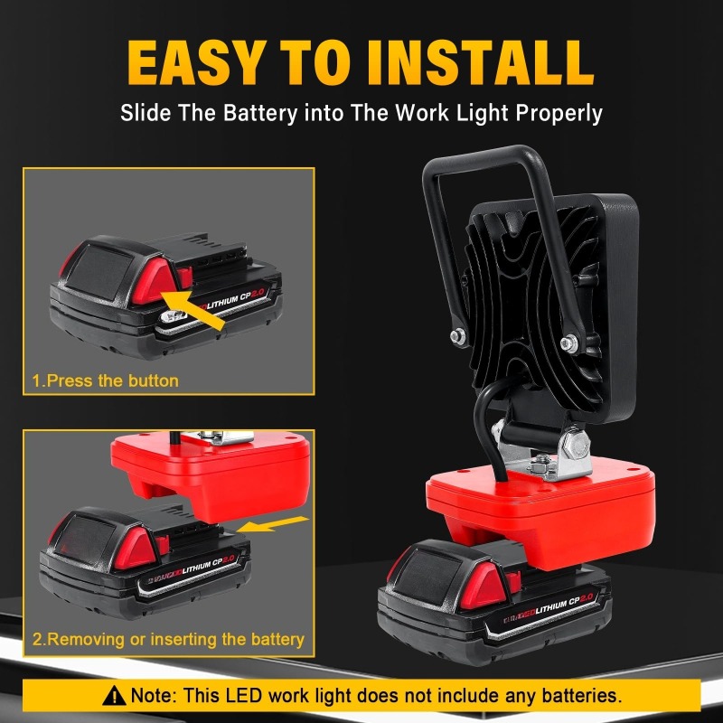 Portable Construction Site Flo - Outdoor Lighting Milwaukee ulasan dan harga