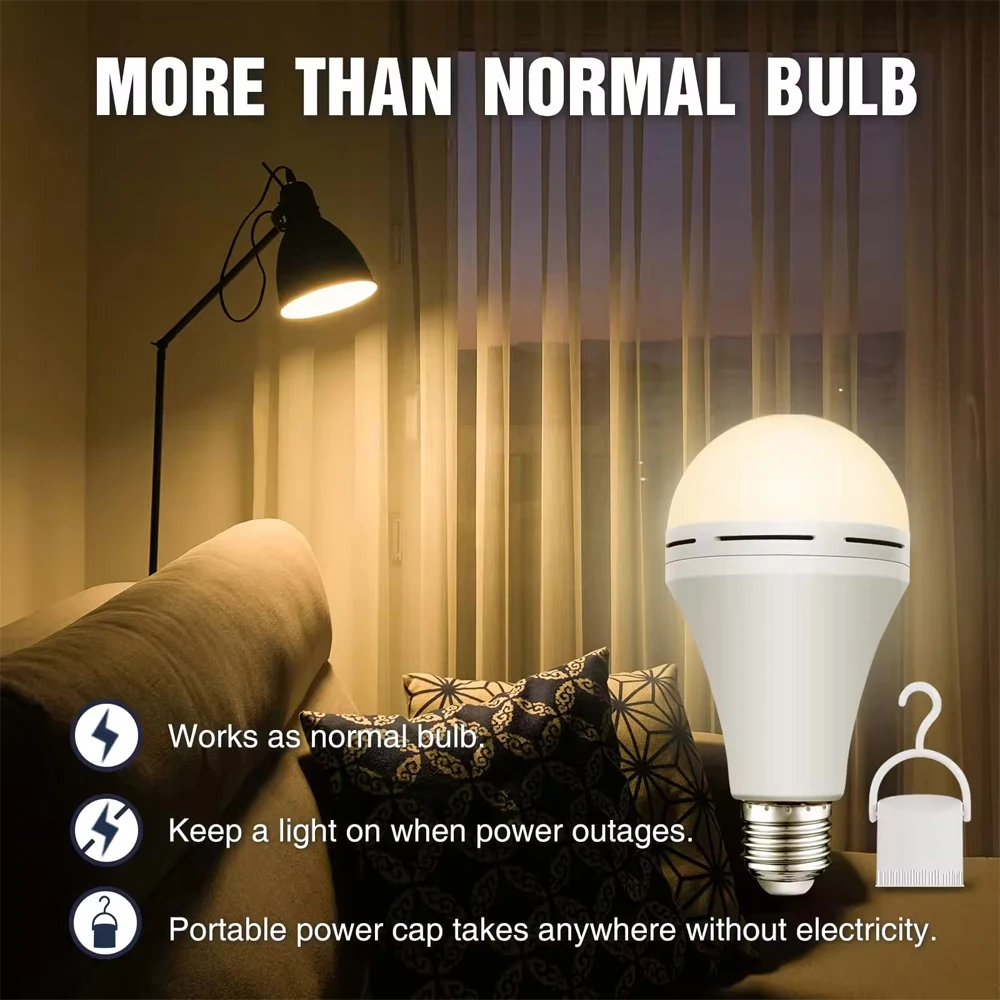 E27 LED Emergency Light Bulb 7 - Outdoor Lighting Guide ulasan dan harga