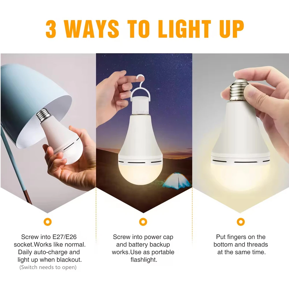 E27 LED Emergency Light Bulb 7 - Outdoor Lighting Guide ulasan dan harga